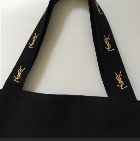 YSL NEW Parfums Black canvas Tote Bag