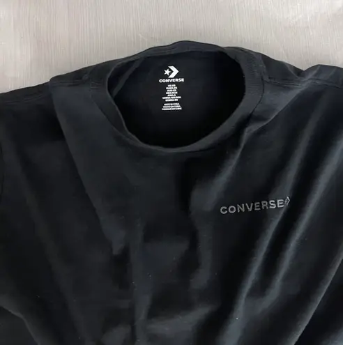 Converse Black Cropped Top