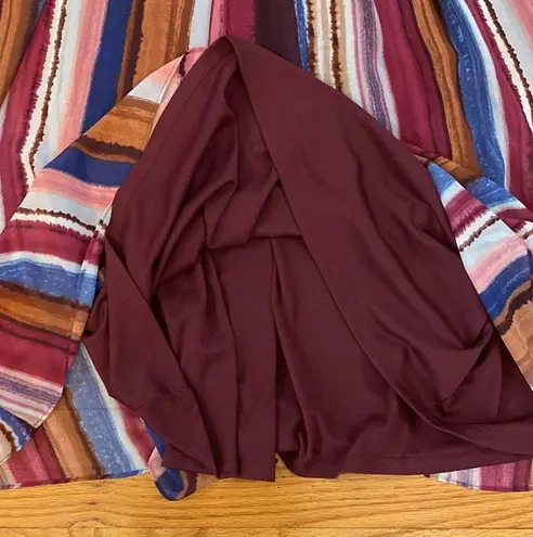 Donna Ricco Maxi Stripe Dress Sz6