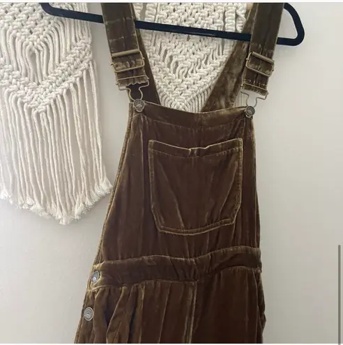 Faherty Velvet Silk Overalls NWT