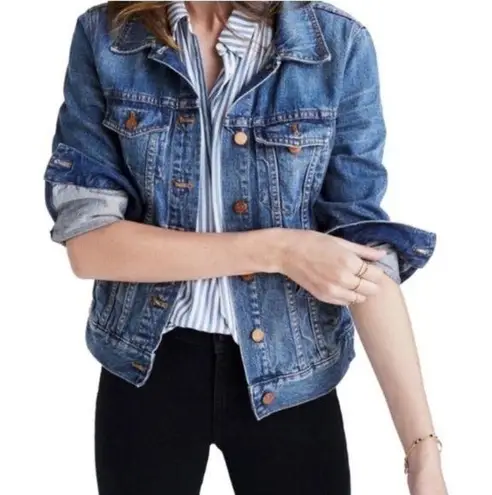 Madewell NEW  The Jean Jacket in Pinter Wash, 3X