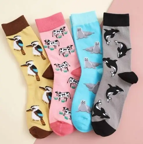 4 pairs animal socks
