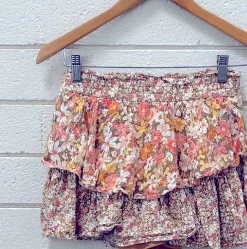 American Eagle  Outfitters Floral Ruffle Skort S