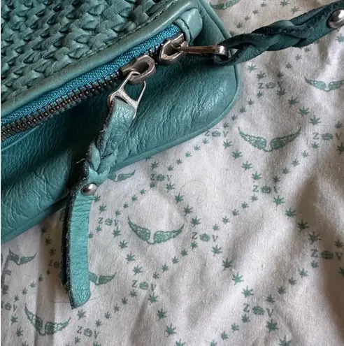 Zadig & Voltaire Woven Leather Shoulder Bag