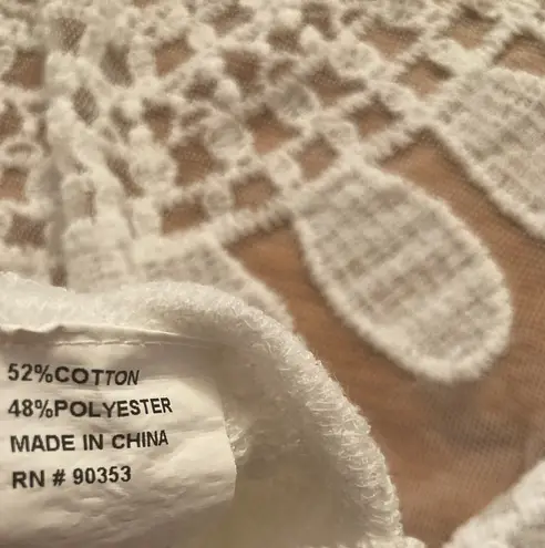 Rebellion Again Women’s Boho Lace Floral Theme Duster Kimono M