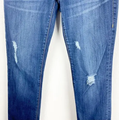 CAbi  Slim Boyfriend Distressed Intentionally Ripped Jeans #3045, Size 2