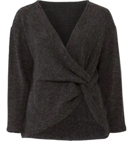 Rachel Roy ARMY Leigha Twist Front Sweater, Surplice V-Neck Size L New w/Tag