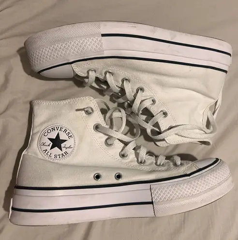 Converse White Hightop Sneakers