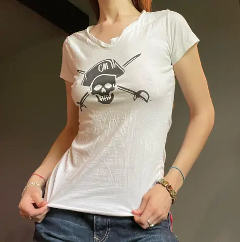 captain morgan tee White