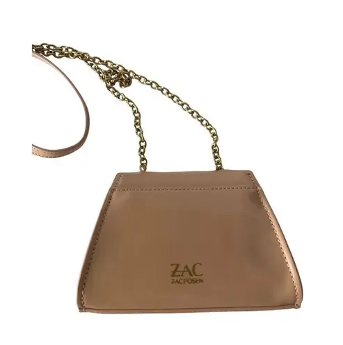 Zac Posen ZAC  Nude Patent Chain Crossbody Bag