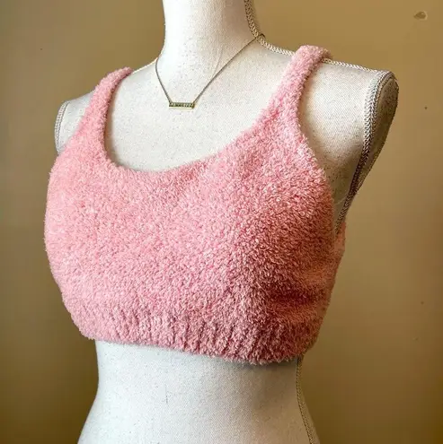 COLSIE | Pink Terrycloth Bralette Sz L Size L