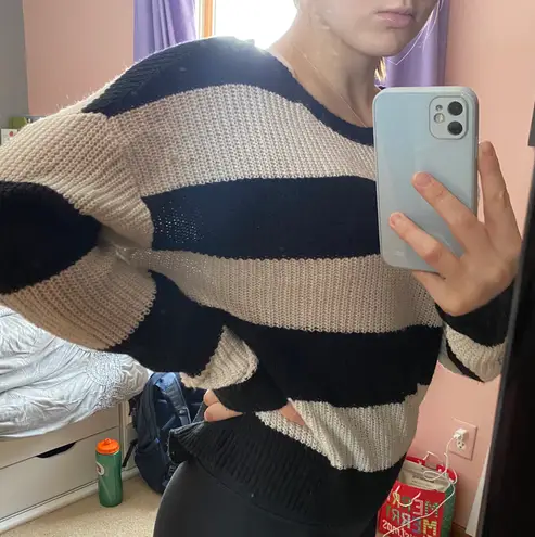 American Eagle Striped Knit Sweater