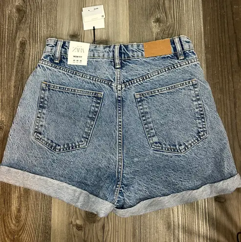 ZARA Hi-Rise Mom Fit Jean Short NWT