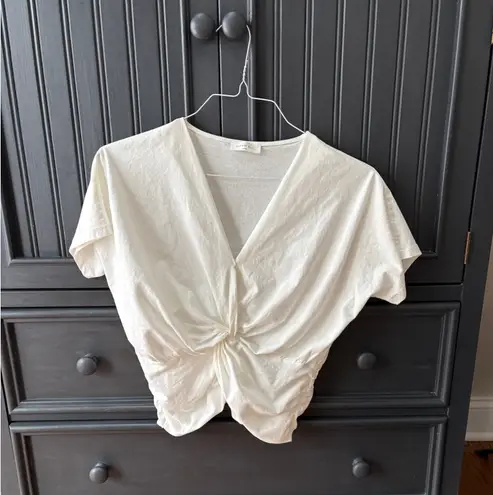 Sophie Rue White Twist Front Top
