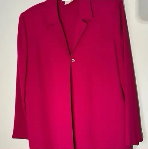 Chic Fuchsia Women's Skirt Set with Light Glitter Size 12/14(read)Made In USA Pink