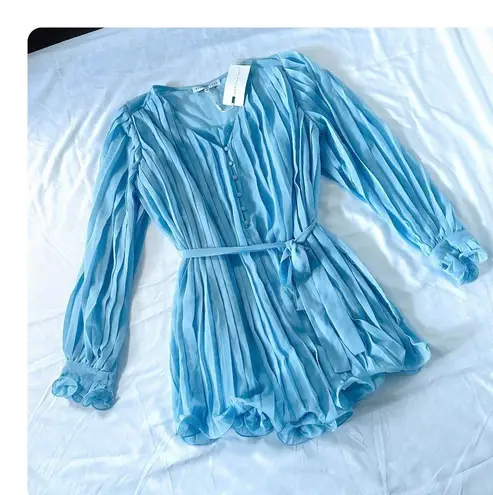 Endless Rose ★ NWT “Found Love” Pleated Romper - Powder Blue ★