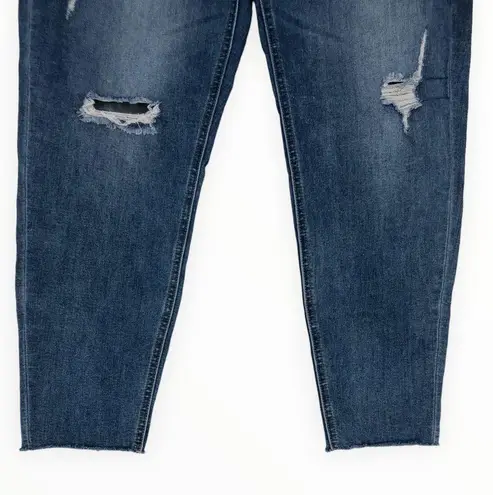 Just USA Raquel Distressed Scissor Hem Cropped Skinny Jean size 14/32