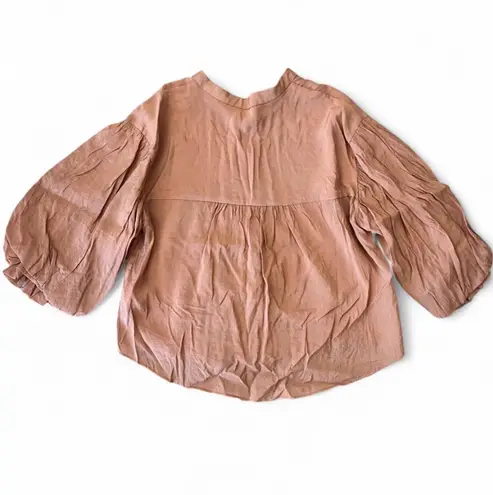 FATE. Terracotta Puff Sleeve Top