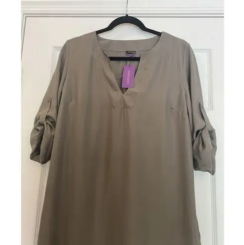 Lascana Women’s NWT Tunic Style Dress/Swim Cover Up Size 8 Brown