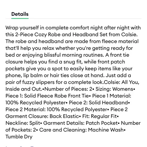 Target NEW - Colsie by  Women's 2pc Hoodie Robe and Headband Set - Hot Pink M/L  thumbnail 6