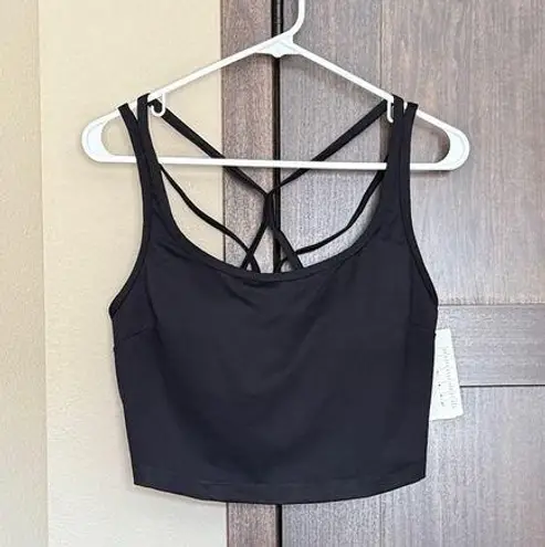All In Motion Women’s Light Support Brushed Strappy Crop Sports Bra Size XL NWT