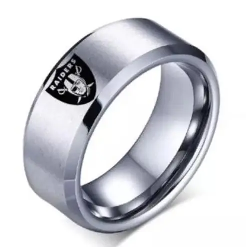 Silver Oakland Raiders Ring