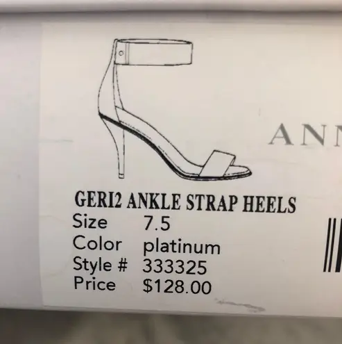 Ann Taylor Strappy Heeled Sandal- Grey