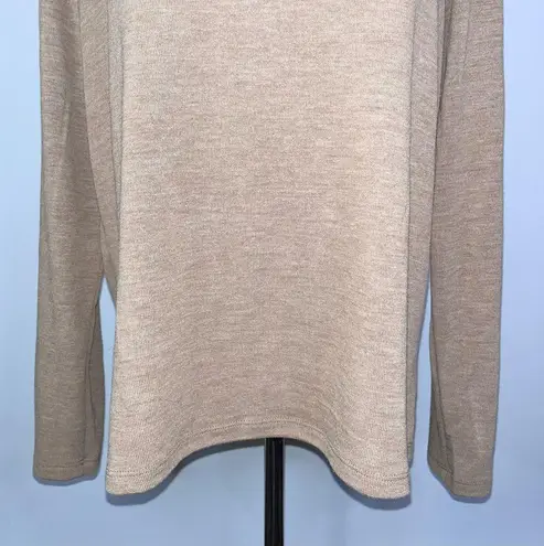Yelete Camel Light Tan Open Back Lightweight Sweater Medium NWOT