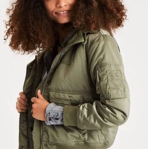 American Eagle Sherpa Puffer Jacket