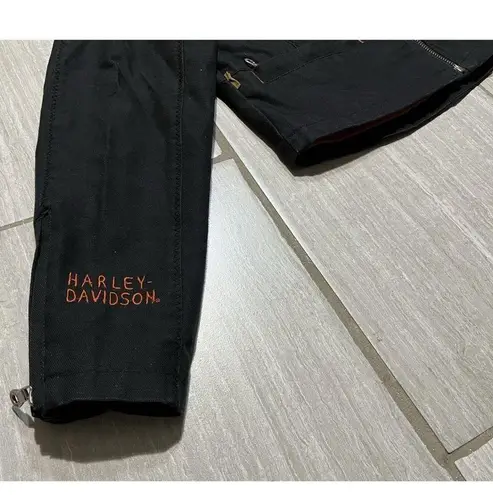 Harley Davidson Riding Gear Jacket Women’s Small Embroidered Logo Full Zip Black
