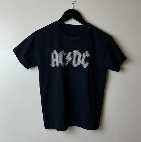 2017 ACDC T Shirt Womens Black Extra Small XS Graphic Tee