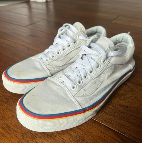 Vans Old Skool True Foxing White Canvas Skate Shoes