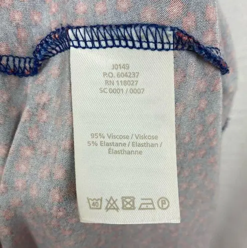 Boden USA Boden Blue&Red Floral Marina Jersey Midi Dress Sz.4R