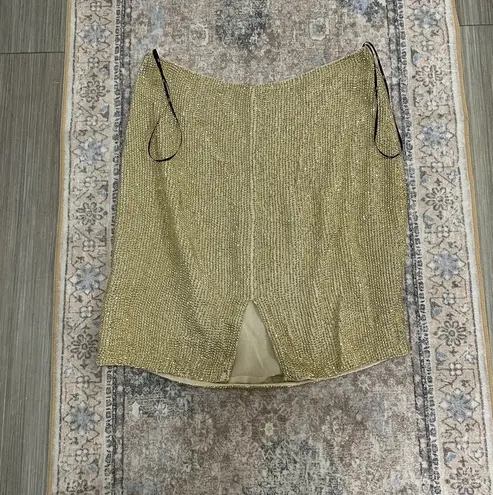 MLV Collection Revolve MLV Sequin Gold Skirt