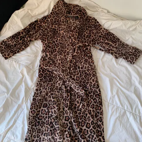 Cheetah Robe Brown Size M