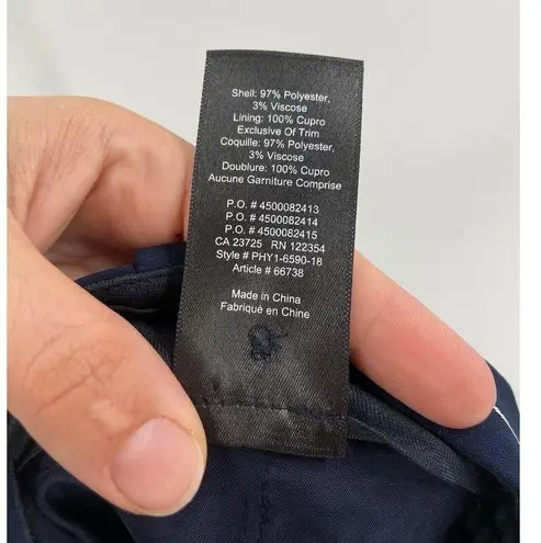 Babaton Sadiki Wide Leg High Waisted Blue Striped Pants Size 0