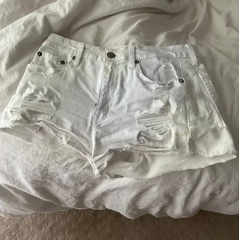 Aeropostale Vintage White High Rise Jean Shorts