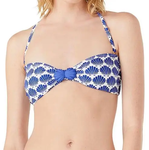 Kate Spade Shell Print Sweetheart Bandeau Bra Top High Leg Cheeky Bottom Bikini