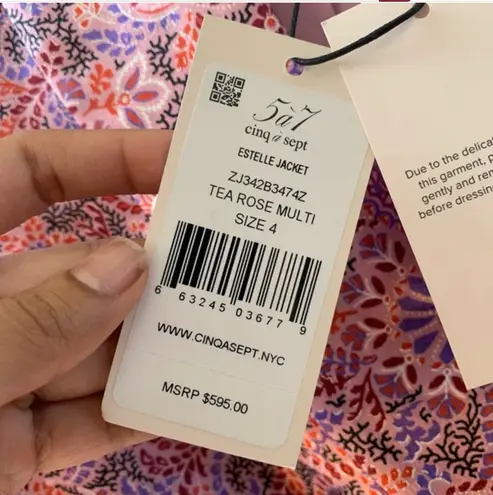 Cinq à Sept Cinq a Sept Estelle Paisley Satin Blazer