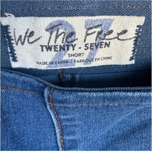 WE THE FREE PEOPLE Jeans Size 27 x 32 Pull On Flare Denim Flared Jeans