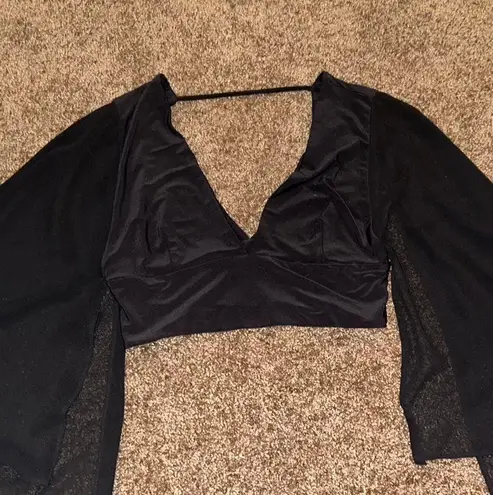 Forever 21 Long Sleeve Crop Top