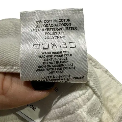 DL 1961 Midrise Curvy Straight white jeans size 29