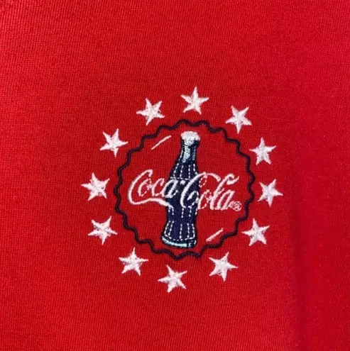Coca-Cola Vintage Short Sleeve Graphic Logo Shirt Size Large