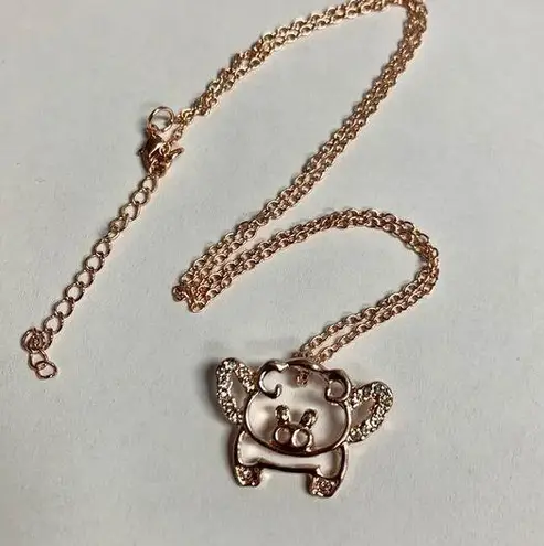 NEW “When Pigs Fly” fashion rose gold necklace