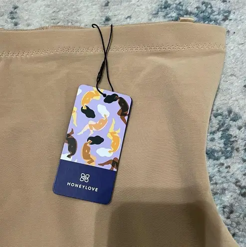 Honeylove Women's High Waist Shapewear SuperPower Shorts Sand Size M Firm Tan Size M