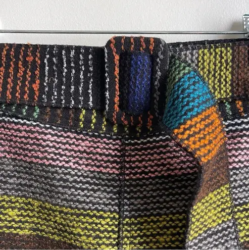 N/Nicholas Striped Woven High Rise Mini Shorts w Belt Size 2