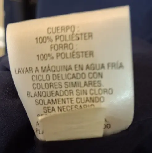 Maison Jules WOMENS DRESS SIZE 4 NAUTICAL THEME FLARE LINED NAVY BLUE