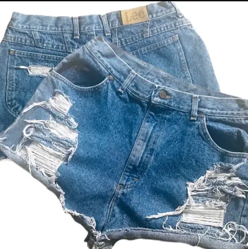 Lee Vintage Distressed Jean Shorts