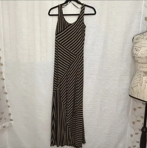 AB Studio Striped Bodycon Maxi Dress NEW!