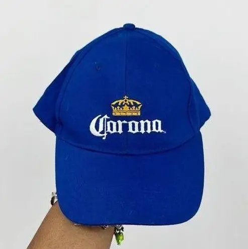 Corona Blue Embroidered Dad Hat Vintage Y2K